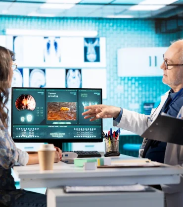 AI patient triage system integrated into hospital healthcare workflow dashboard