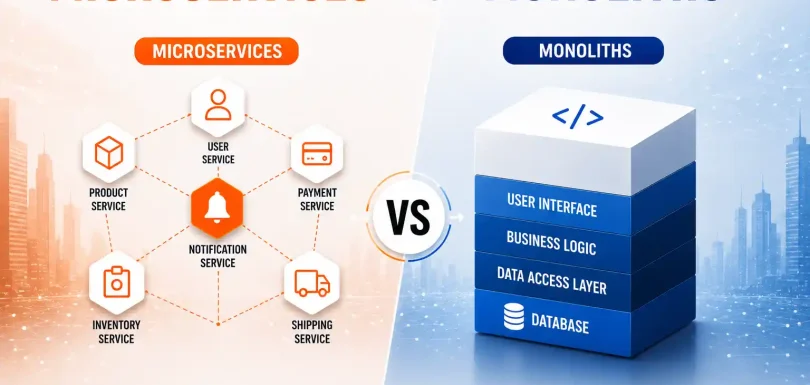 software architecture microservices vs monoliths