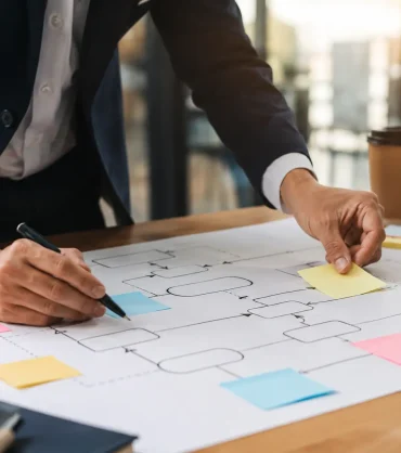 Business professional mapping workflows before business process automation