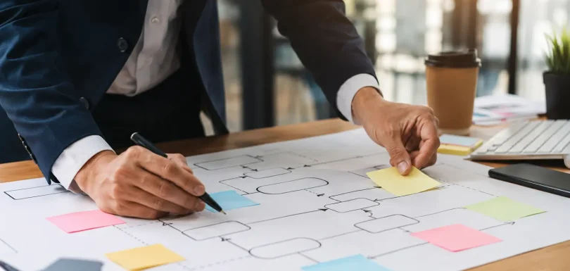 Business professional mapping workflows before business process automation