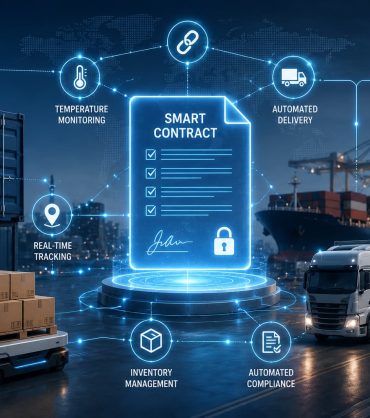 Smart contracts and IoT sensors automating supply chain logistics