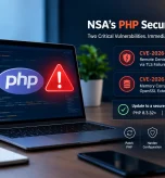 NSA PHP security alert highlighting two critical PHP vulnerabilities and recommended updates to protect web applications.